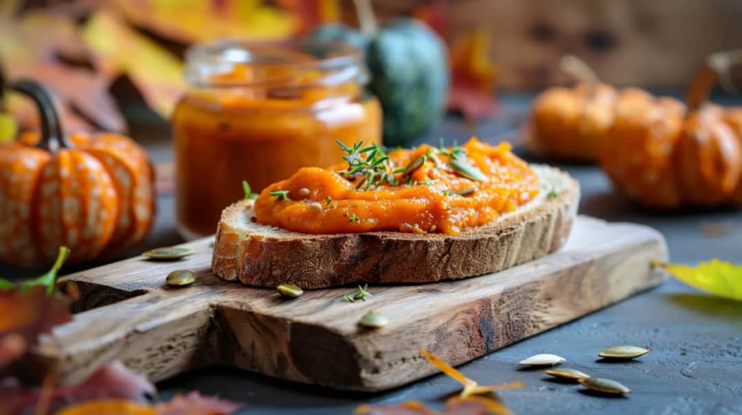 Kremowa pasta z pieczonej dyni: idealna do pieczywa - jesienny przysmak