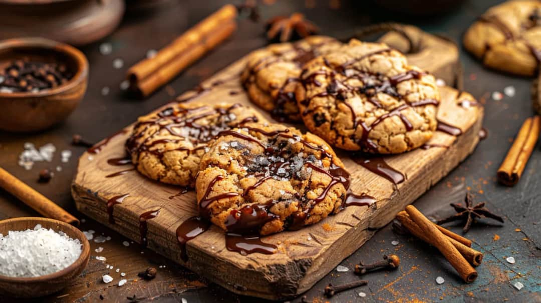 Słodko-słone ciasteczka - Przepis na ciastka ze słonym karmelem i czekoladą