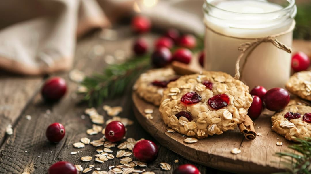 Fit ciastka owsiane z żurawiną: Idealne na szybką przekąskę