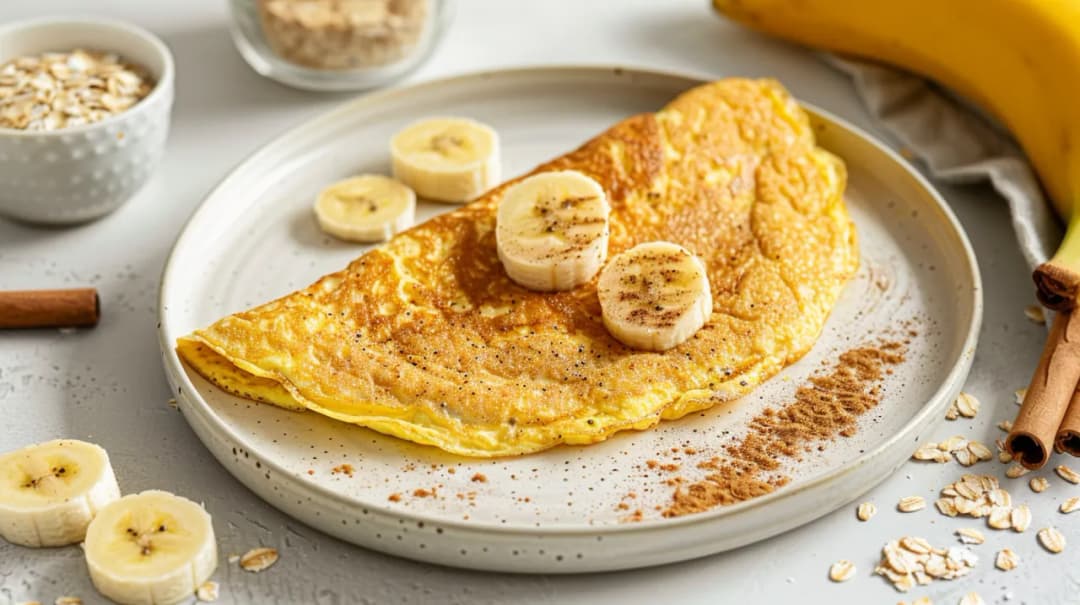 Jak zrobić puszysty omlet bananowy owsiany? Przedstawiamy przepis