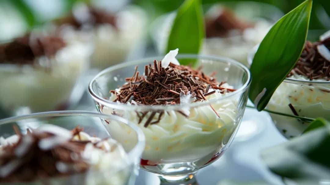 Krem kokosowy z mascarpone i białą czekoladą: Deser bez pieczenia