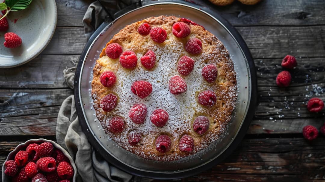 Letni deser: Ciasto migdałowe z malinami - jak zrobić
