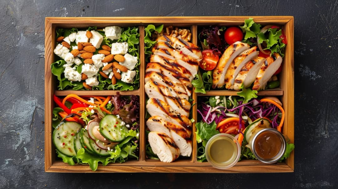 9 pomysłów na zdrowy posiłek w lunch boxie - sałatka idealna