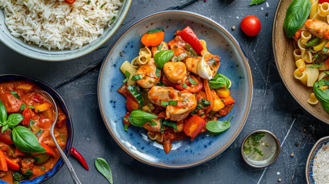 Ryż z kurczakiem w sosie pomidorowym: Obiad w 30 minut - przepis