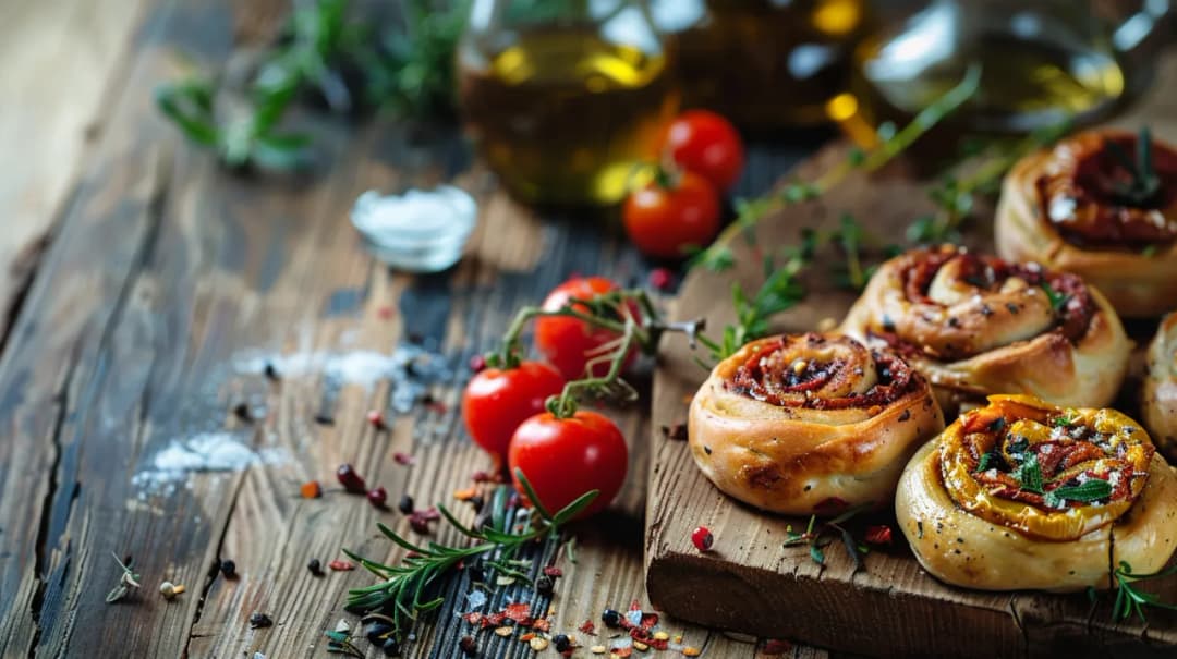 Bułki z suszonymi pomidorami: Śródziemnomorski akcent na śniadanie