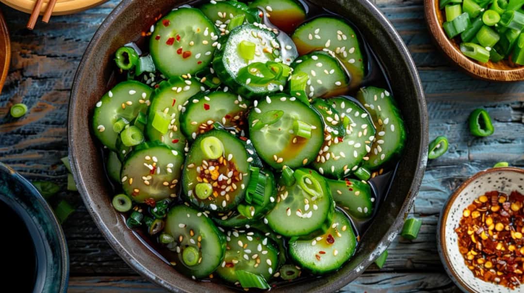 Ogórki z sosem sojowym: Azjatycka przekąska w 10 minut dla gości