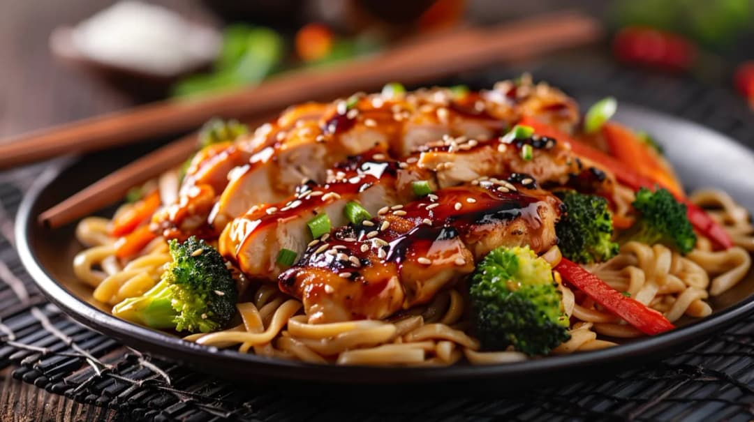 Najlepszy kurczak teriyaki z makaronem: prosty przepis na azjatycki obiad